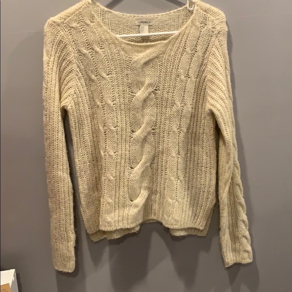 Cream sweater
